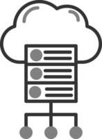 Cloud Server Vector Icon