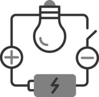 icono de vector de circuito eléctrico