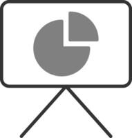 Pie Chart Presentation Vector Icon