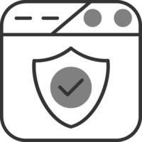 icono de vector de seguridad web