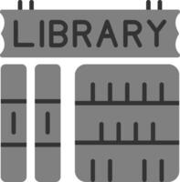 icono de vector de biblioteca