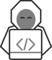 icono de vector de hacker