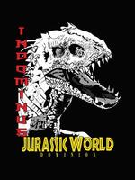 Jurassic park words vector