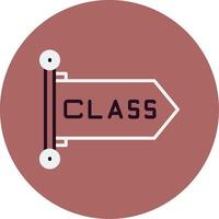 icono de vector de clase