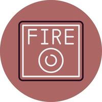 icono de vector de alarma de incendio