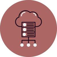 Cloud Server Vector Icon