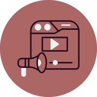 Video Marketing Vector Icon