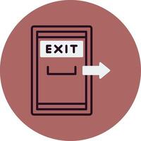 Exit Door Vector Icon