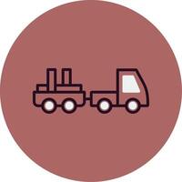 Baggage Truck Vector Icon