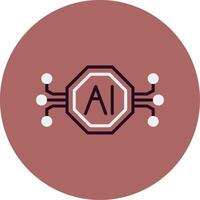 Artificial Intelligence Vector Icon