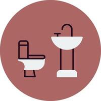 icono de vector de baño