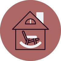 Retirement Home Vector Icon