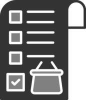 Shopping List Vector Icon