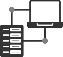 datos transfe vector icono