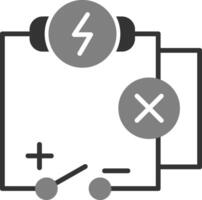 icono de vector de circuito eléctrico