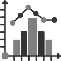 icono de vector de histograma