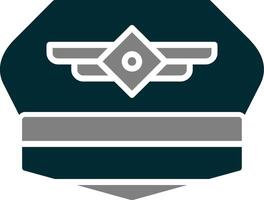 Pilot Hat Vector Icon