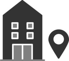 Hotel location Vector Icon