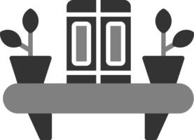 Bookshelf Vector Icon