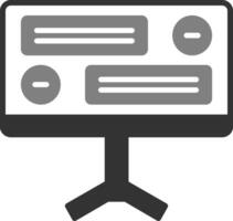 icono de vector de computadora de escritorio