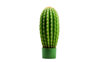 ai généré cactus sur blanc transparent arrière-plan, png format