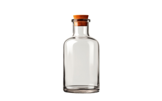 AI generated Transparent Background Empty Bottle Isolated png