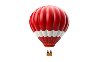 AI generated Hot Air Balloon on Transparent Background, PNG format