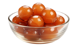 AI generated Gulab Jamun Isolated on Transparent Background png