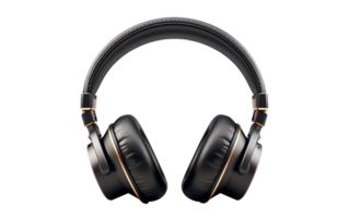 AI generated Headphones on Transparent Background, PNG format