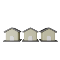 Residential 3D Icon Illustration png