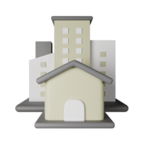 Property 3D Icon Illustration png