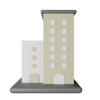 Building 3D Icon Illustration png