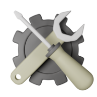 Maintenance 3D Icon Illustration png