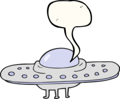 speech bubble cartoon flying saucer png