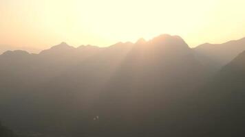 Scenic Sunset In The Mountains, Vietnam video