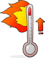 tecknad serie stigande temperatur png