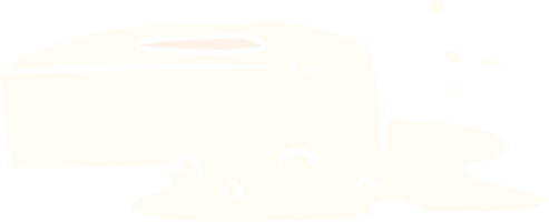 doodle de desenho animado de um sabonete borbulhado png