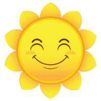 sun smile face cartoon cute png