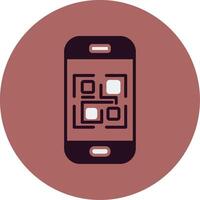 icono de vector de código qr