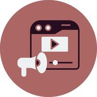 Video Marketing Vector Icon