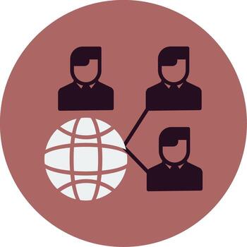 icono de vector de red