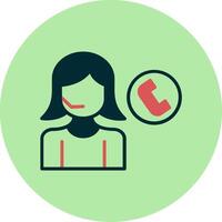 Call Center Agent Vector Icon