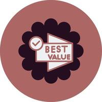 Best Value Vector Icon