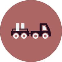 Baggage Truck Vector Icon