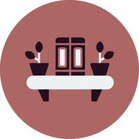 Bookshelf Vector Icon