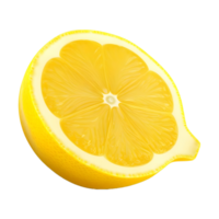 AI generated 3D Rendering of a Yellow Lemon on Transparent Background - Ai Generated png