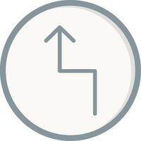 Zigzag Arrow Vector Icon