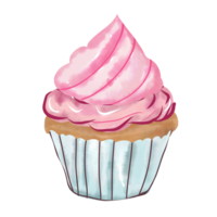 rosa muffin klämma konst png