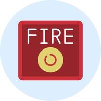 icono de vector de alarma de incendio