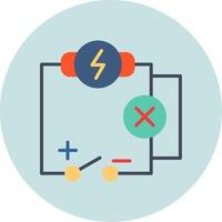 icono de vector de circuito eléctrico